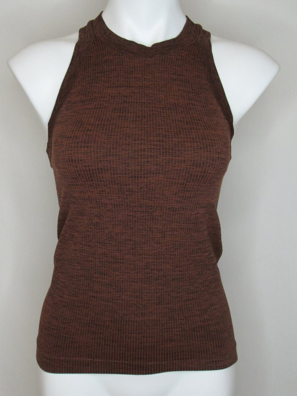Athleta Brown Heather RENEW Seamless Racerback Tank Top Women's XS XSmall